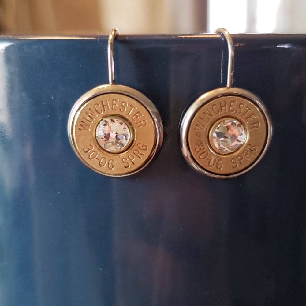 Handmade bullet earrings